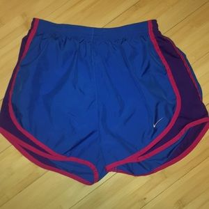 Blue/pink/purple Nike Running Shorts